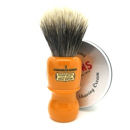 'Brush handle of the Month' Captain 2 Manchurian Badger Butterscotch