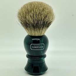 Limited Edition Ascot Super (Silvertip) Badger Faux Emerald