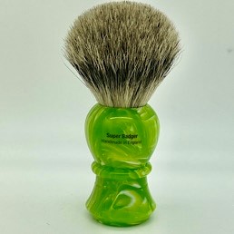 Limited Edition Ascot Super (Silvertip) Badger Lime Swirl 