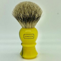 Limited Edition Ascot Super (Sivlertip) Badger Medallion Yellow