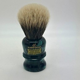 Easter Special Berkeley 46 Two Band Silvertip Badger Faux Emerald 