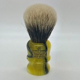 Easter Special Berkeley 46 Two Band Silvertip Badger Medallion Yellow