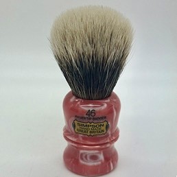 Easter Special Berkeley 46 Two Band Silvertip Badger Strawberry Swirl 
