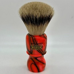 'Brush Handle of the Month' Captain 2 Best Badger Amber Blaze
