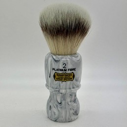 'Brush Handle of the Month' Captain 2 Platinum Fibre Grey Italian Marble