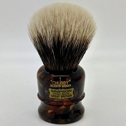 'Brush Handle of the Month' Chubby CH1 2 Band Silvertip Badger Classic Nebular