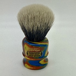 Easter Special Chubby CH1 2 Band Silvertip Badger Disco Haze 