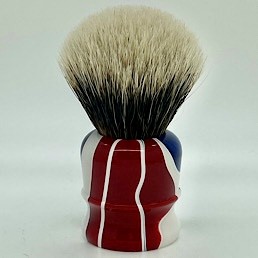 Limited Edition Chubby 1 2 Band Silvertip Badger Monarch Swirl 