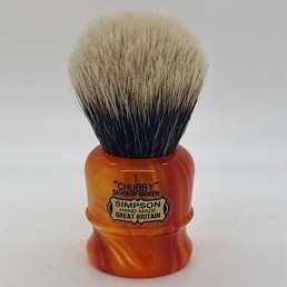 BLACK FRIDAY Chubby CH1 2 Band Silvertip Badger Sunspot Orange