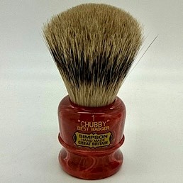 'Brush Handle of the Month' Chubby CH1 Best Badger Coral