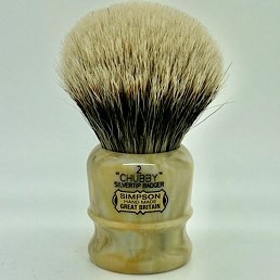 Easter Special LE Chubby 2 2 Band Silvertip Badger Italian Marble 