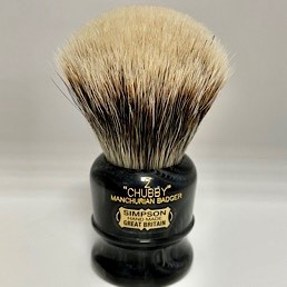 SALE Limited Edition Chubby 2 Manchurian Badger Faux Ebony Gold Marble
