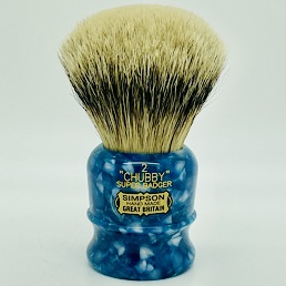 Limited Edition Chubby 2 Super (Silvertip) Badger Blue Opal