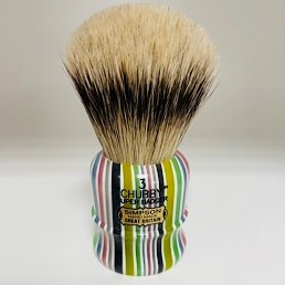 Special Edition Chubby 3 Super (Silvertip) Badger Candy Stripe