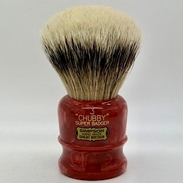 Chubby 3 Super Silvertip Badger Coral