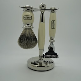 Alexander Simpson Est. 1919 Classic Super Badger Mach III Shaving Set Ivory