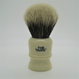 Special Edition Duke 3 Two Band Silvertip Badger faux Ivory