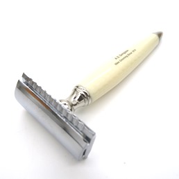 NEW RELEASE Simpson SR1 Double Edge Safety Razor faux Ivory Vein