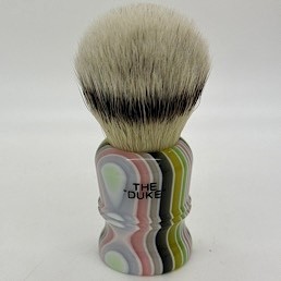 'Brush Handle of the Month' Duke 3 Platinum Synthetic Candy Stripe