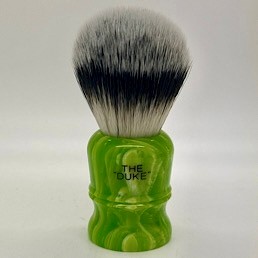 'Brush Handle of the Month' Duke 3 Sovereign Synthetic Lime Swirl 