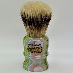Duke 3 Super Silvertip Badger Candy Stripe