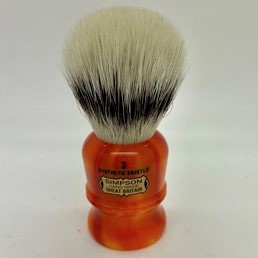 'Brush Handle of the Month' Duke 3 Platinum Fibre Sunspot Orange