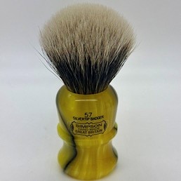 Easter Special Fifties 57 Series 2 Band Silvertip Badger Medallion Yellow