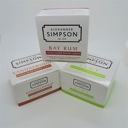 SALE Alexander Simpson Est. 1919 Ultra-Glide Shaving Cream Stack