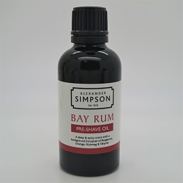  Alexander Simpson Est. 1919 Pre-Shave Oil Bay Rum