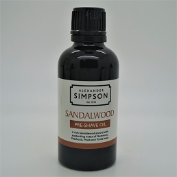 SALE Alexander Simpson Est. 1919 Pre-Shave Oil Sandalwood