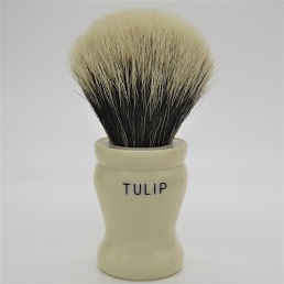 SALE Special Edition Tulip T1 Two Band Silvertip Badger faux Ivory