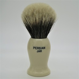 Special Edition Persian Jar PJ1 Two Band Silvertip Badger faux Ivory