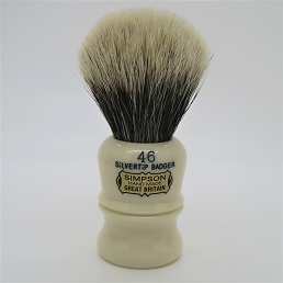 Special Edition Berkeley 46 Two Band Silvertip Badger faux Ivory 