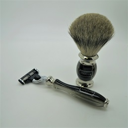 Alexander Simpson Est. 1919 Classic Best Badger Mach III Shaving Set Black Mist