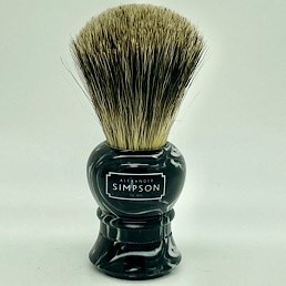 Islington Pure Badger Shaving Brush Faux Ebony Marble (Large)