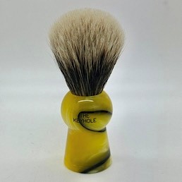 Easter Special Keyhole KH1 2 Band Silvertip Badger Medallion Yellow