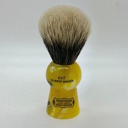 Easter Special Keyhole KH1 2 Band Silvertip Badger Medallion Yellow