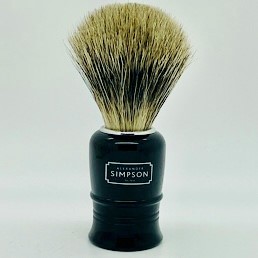 Kingston Pure Badger Shaving Brush Faux Ebony 