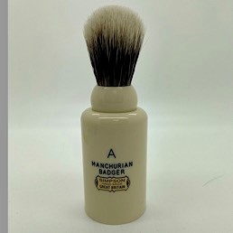 Limited Edition Major M1 Manchurian Badger Faux Ivory Shaving Brush 