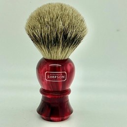 Limited Edition Ascot Super (Silvertip) Badger Faux Ruby
