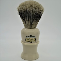 Brush of the Month Astor Best Badger faux Ivory