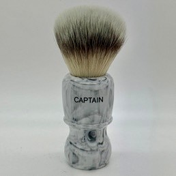 'Brush Handle of the Month' Captain 2 Platinum Fibre Grey Italian Marble 