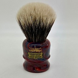 'Brush Handle of the Month' Chubby CH1 2 Band Silvertip Badger Triton