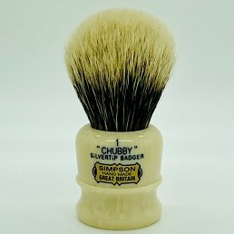 LE Chubby 1 2 Band Silvertip Badger Ivory Vein