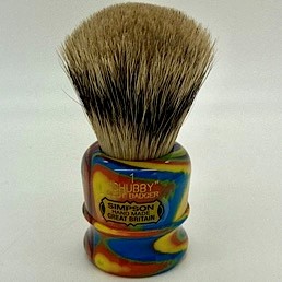 'Brush Handle of the Month' Chubby CH1 Best Badger Disco Haze