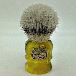 Limited Edition Chubby 1 Platinum Synthetic Fibre Medallion Yellow 