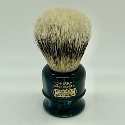 Special Edition Chubby 1 Super Silvertip Badger Faux Emerald