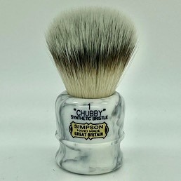 Limited Edition Chubby 1 Platinum Synthetic Fibre Grey Italian Marble
