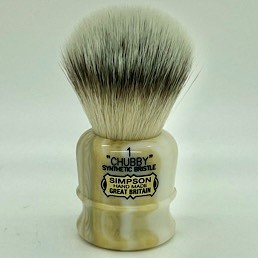 Limited Edition Chubby 1 Platinum Synthetic Fibre Italian Marble  