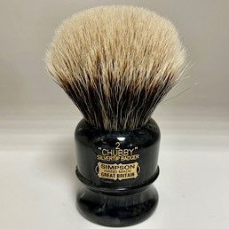 Easter Special Limited Edition Chubby 2 2 Band Silvertip Badger Faux Ebony Gold Marble 